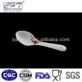 A073 red flower decor small porcelain tasting spoon